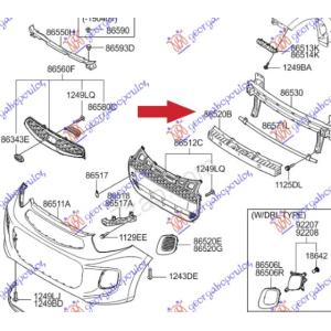 APSORBER PREDNJEG BRANIKA (O) KIA PICANTO (2004-2008) (OEM: 8652007000)