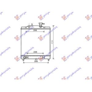 HLADNJAK MOTORA 1.1 CRDi (35.5x39.5) KIA PICANTO (2004-2008) (OEM: 25310-07200, 25310-07210, 2531007200)