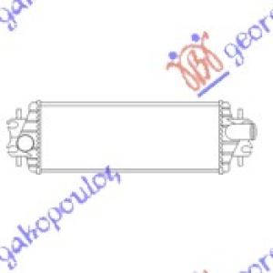 HLADNJAK INTERKULERA 2.5 DCi (540x176x40) RENAULT TRAFIC (2002-2006) (OEM: 14496-00QAB, 1449600QAB, 4411898)