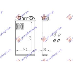 GREJAC KABINE (B) +/ - AC (255x147) VALE RENAULT TRAFIC (2002-2006) (OEM: 4409453)