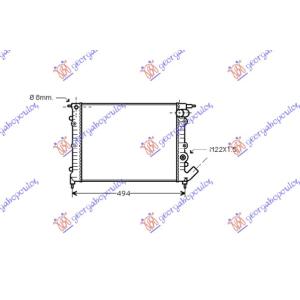 HLADNJAK MOTORA 1.2 - 1.4CC (43x37.8) RENAULT EXPRESS (1995-1998) (OEM: 6006000709)