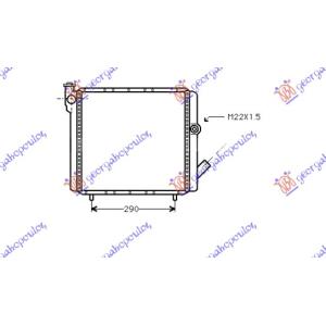 HLADNJAK MOTORA 1.6 DIZEL (39x39) RENAULT EXPRESS (1988-1991) (OEM: 7700773700)