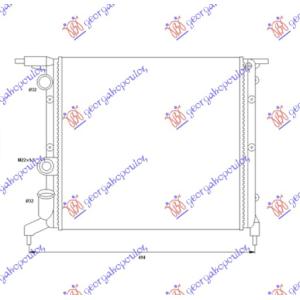 HLADNJAK MOTORA 1.2 - 1.4cc 8V (39x38)ZAT VRATA SISTEM RENAULT CLIO (1990-1994) (OEM: 7701034770)