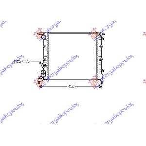 HLADNJAK MOTORA 1.2 8V - AC (35x37.8x2.6) RENAULT CLIO (1990-1994) (OEM: 7701034768)