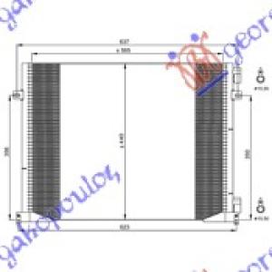 HLADNJAK KLIME 2.0/16V/1.9 DTI - 2.0 CDTi (57x RENAULT TRAFIC (2006-2014) (OEM: 8200465490)