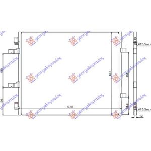 HLADNJAK KLIME 2.0 CDTi (55x46)LEVO CREVO RENAULT TRAFIC (2006-2014) (OEM: 4419021)