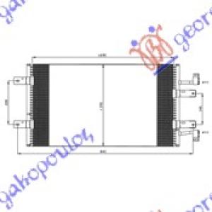 HLADNJAK KLIME 2.5 CDTi (69x39) RENAULT TRAFIC (2006-2014) (OEM: 774211, 8200465489)