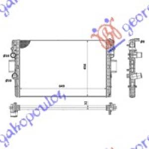 HLADNJAK MOTORA 3.0 T.D +/ - A/C (65x45x32 IVECO DAILY (2000-2007) (OEM: 504152996)