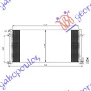 HLADNJAK KLIME DIZEL (70x31x18) - 03 IVECO DAILY (2000-2007) (OEM: 99487944)