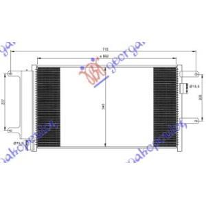 HLADNJAK KLIME 3.0 T.D (57x33.8x16) 03 - IVECO DAILY (2000-2007) (OEM: 504084147)