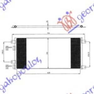 HLADNJAK KLIME 2.8 D/TDi (64x31x16) 03 - IVECO DAILY (2000-2007) (OEM: 504022601)