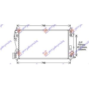 HLADNJAK MOTORA 2.0 BENZIN AUTO (680x388) 11 - OPEL INSIGNIA (2008-2013) (OEM: 1300357, 23104892)