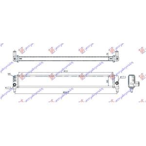 HLADNJAK DODATNI 1.8 (600x62x24) TOYOTA AURIS (2006-2010) (OEM: G901047030, G901047032)