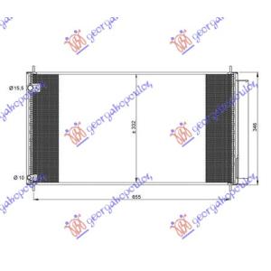 HLADNJAK KLIME 2.0 - 2.2 D4d (67x33) TOYOTA AURIS (2006-2010) (OEM: 88450-12290, 8845002310, 8845002410)