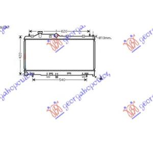 HLADNJAK MOTORA 2.0i - 16V TURBO (34x68.5x16)MA SUBARU LEGACY/OUTBACK (2004-2010) (OEM: 45111-AG030, 45111AG030)