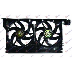 VENTILATOR KOMPLET (DUPLI) BENZIN - DIZEL (+A/C) PEUGEOT 406 SDN (1996-2005) (OEM: 1308L0)