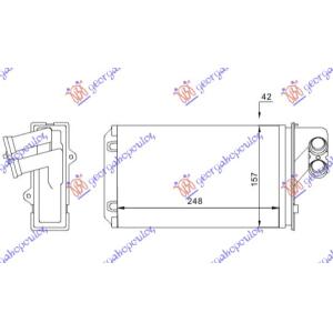 GREJAC KABINE (M) +/ - AC (248x157) - 99 T. B PEUGEOT 406 SDN (1996-2005) (OEM: 644874)