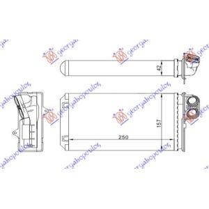 GREJAC KABINE (M) +/ - AC (250x157) - 99VALE PEUGEOT 406 SDN (1996-2005) (OEM: 644877)