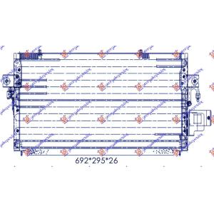 HLADNJAK KLIME (61x28) NISSAN SUNNY (N14) L/B (1992-1995) (OEM: 9211065Y00)