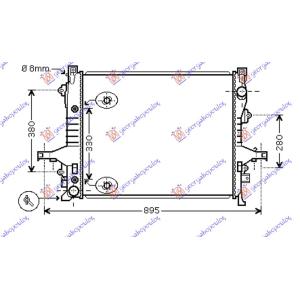 HLADNJAK BENZIN - DIZEL MAN - AUT (620x530x32) VOLVO XC90 (2003-2014) (OEM: 8602675, 8602804, 8602865)