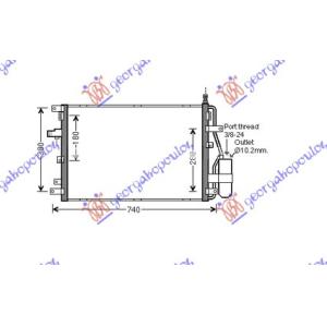 HLADNJAK KLIME BENZIN - DIZEL (64X41.5) VOLVO XC90 (2003-2014) (OEM: 30665563)