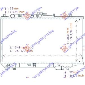 HLADNJAK 1.6 - 1.8CC 16V +/ - A/C (64.8X35) MAZDA 323 F (1990-1994) (OEM: BP2815200A)