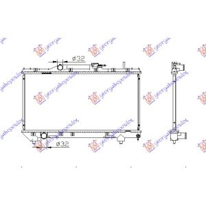 HLADNJAK MOTORA 1.6 - 1.8CC 16V (32.5x66) TOYOTA CARINA E/CORONA (1991-1995) (OEM: 1640016470)