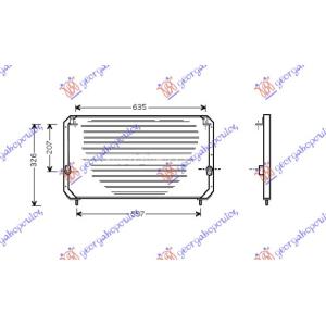 HLADNJAK KLIME (69x34.5) TOYOTA CARINA E/CORONA (1991-1995) (OEM: 8846020370, 8846020380)