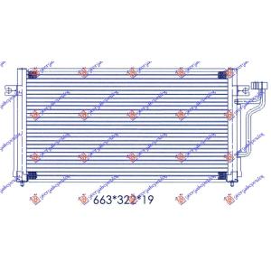 HLADNJAK KLIME (59.6x30.5) MITSUBISHI LANCER (CB1/4) (1992-1995) (OEM: MB115853, MB657967, MB657968)