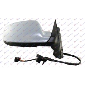 RETROVIZOR ELEKTRICNI SA GREJACEM PM 3 VRATA (MIGAVAC) 10- (8 PIN) (KONVEKSNO STAKLO) Desna str. AUDI A3 (2008-2012) (OEM: 8F0857528GRU, 8K0857536E, 8K0949102C)