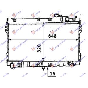 HLADNJAK 1.6 - 1.8 i 16V (32.5X64.8) MAZDA MIATA MX5 (1990-1999) (OEM: B61P-15-200B, B61P15200B, BPE8-15-200)