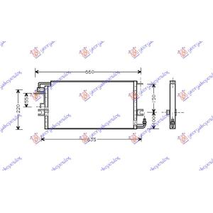 HLADNJAK KLIME (54X27.2) TOYOTA HI-LUX (LN 85) 2WD (1994-1997) (OEM: 88460-89115, 8846089115)
