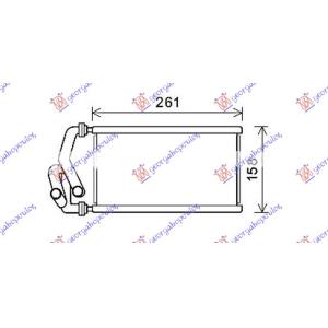 GREJAC KABINE (BR) (130x250x26) HONDA CIVIC SEDAN (2006-2011) (OEM: 79110SNAA01)