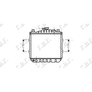 HLADNJAK 800CC (30x34.5) SUZUKI ALTO-MARUTI (1985-2000) (OEM: 17700-84200, 1770084200)