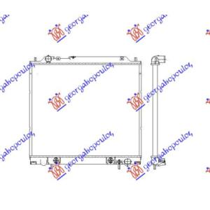 HLADNJAK MOTORA 2.4BENZI - 2.5 T.D (50x59.5x27)KK MITSUBISHI L300 (1988-2013) (OEM: MR127888)