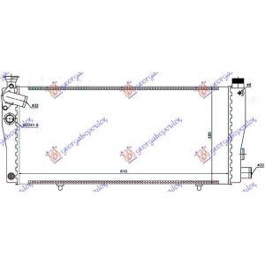 HLADNJAK MOTORA .SVI MODELI +/ - A/C (61x28) PEUGEOT 205 (1983-1992) (OEM: 1300K8)