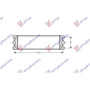 HLADNJAK INTERKULERA DIZEL - 03 (68x18.1x4) RENAULT MASTER/MASCOTT (1998-2009) (OEM: 7701043695)