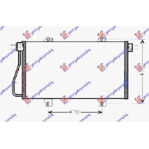 HLADNJAK KLIME 1.9 - 2.5 DIZEL 02 - 03 730x378x16 RENAULT MASTER/MASCOTT (1998-2009) (OEM: 2765000QAF, 7701052120)