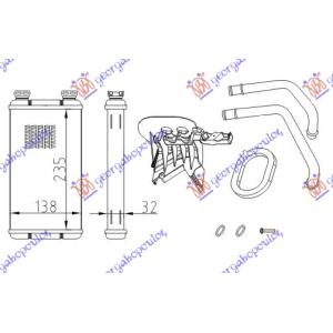 GREJAC KABINE (B) +/ - AC (235x138) 03 - RENAULT MASTER/MASCOTT (1998-2009) (OEM: 7701207992)