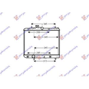 HLADNJAK MOTORA MANUAL (O) OPEL AGILA (2008-2014) (OEM: 17700-73KA0, 1770073KA0, 17700M83K00)