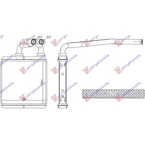 GREJAC KABINE (154x158x26) (BR) OPEL AGILA (2008-2014) (OEM: 4710155, 93194792)