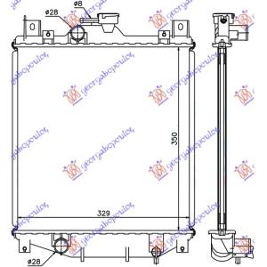 HLADNJAK MOTORA 1.0 - 1.3i (35x33.5x1.6) SUBARU JUSTY (1997-2005) (OEM: 1770080E00)