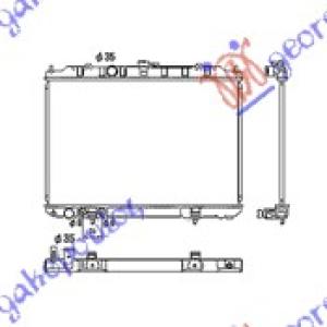 HLADNJAK KLIME 2.0 - 2.5cc +A/C - 07 (45x69)AU NISSAN X-TRAIL (2001-2014) (OEM: 21460-8H900, 214608H900)