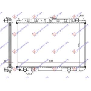 HLADNJAK MOTORA 2.2 DCI - 07 (45x69) NISSAN X-TRAIL (2001-2014) (OEM: 21410-8H800, 214108H800)