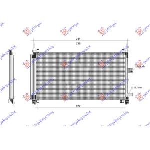 HLAD. KLIME 2.2-3.0 HDI DIESEL (732x362) CITROEN C5 (2008-2016) (OEM: 6455HR, 9688473680, 9816999380)