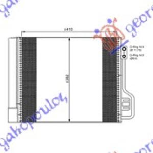 HLADNJAK KLIME BENZIN - DIZEL (42x38) SMART FORTWO (2007-2012) (OEM: 4515000054, 4515000154)