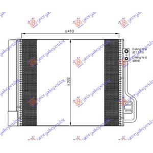 HLADNJAK KLIME BENZIN - DIZEL (42x38) (BEHR) SMART FORTWO (2007-2012) (OEM: 4515000054, 4515000154)