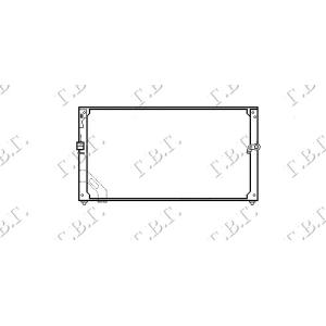 HLADNJAK KLIME (65.7x28.8) TOYOTA COROLLA (E 9) H/B (1988-1991) (OEM: 8846012092)