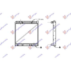 HLADNJAK BENZIN (81.7x80.7) MERCEDES ACTROS (1996-2002) (OEM: 9425000903, 9425001503)