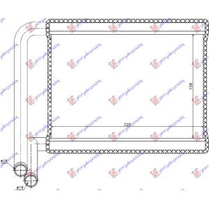 GREJAC KABINE (BR) (150x220x16) T.DOOWON KIA RIO (2005-2011) (OEM: 97138-1G000, 971381G000)